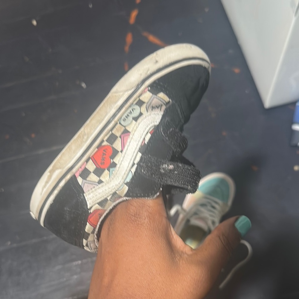 Vans Black and Red Sneakers Classic Skate Style